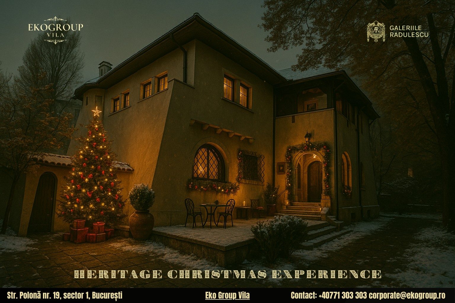 O poveste de craciun în atmosfera anilor ’30 la fosta Casă Tătărăscu, azi Eko Group Vila